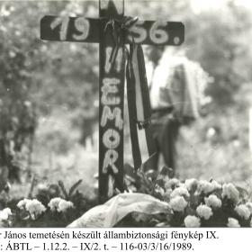 Kádár János temetén készült állambiztonsági fénykép IX.